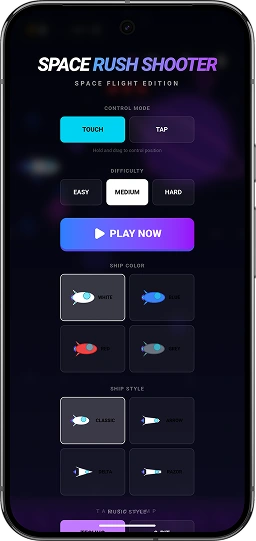 Space Rush Shooter screenshot